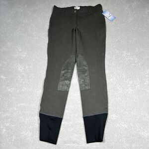 TuffRider Rib Knee Patch Breeches Pants Womens Size 30 Chocolate Equestrian NWT